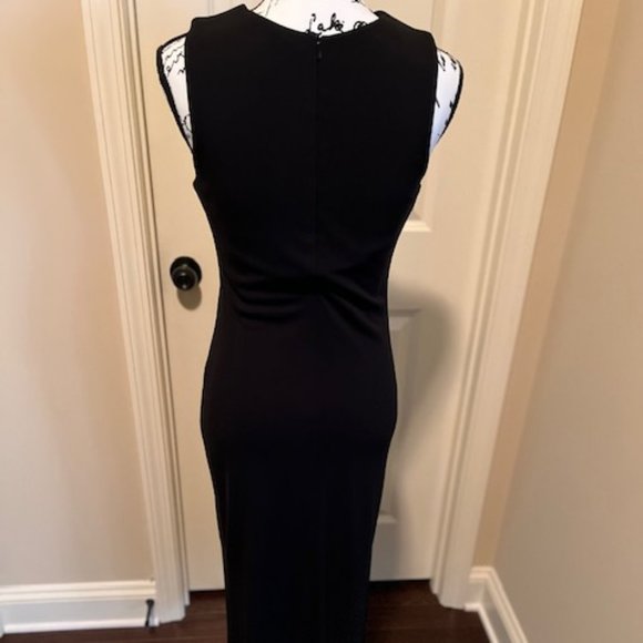 Vintage Moda International Black Maxi Dress Size Small - Picture 3 of 8